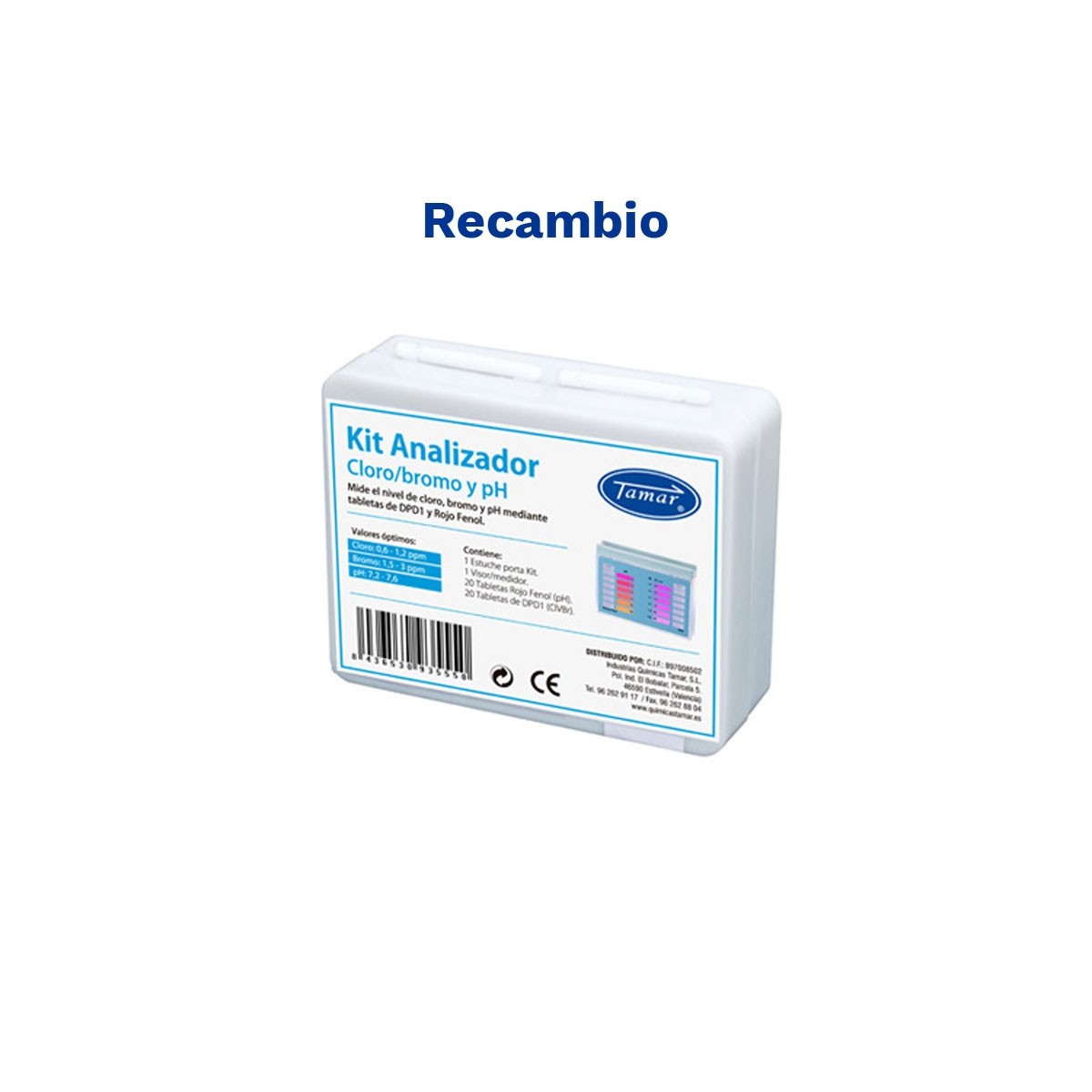 Recambio estuche kit (pastillas) analizador cloro