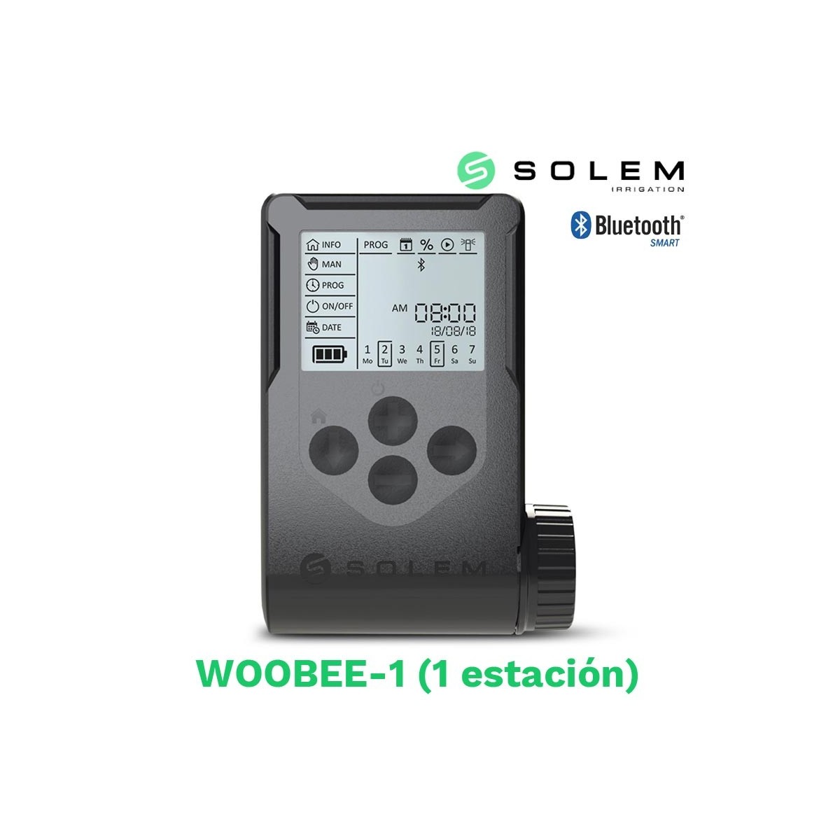 Programador solem woobee 1 estacion (bateria/pantalla/bluetooth)