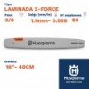 Husqvarna espada laminada x-force 1.5mm 60 eslabones-pc 3/8   16"- 40cm