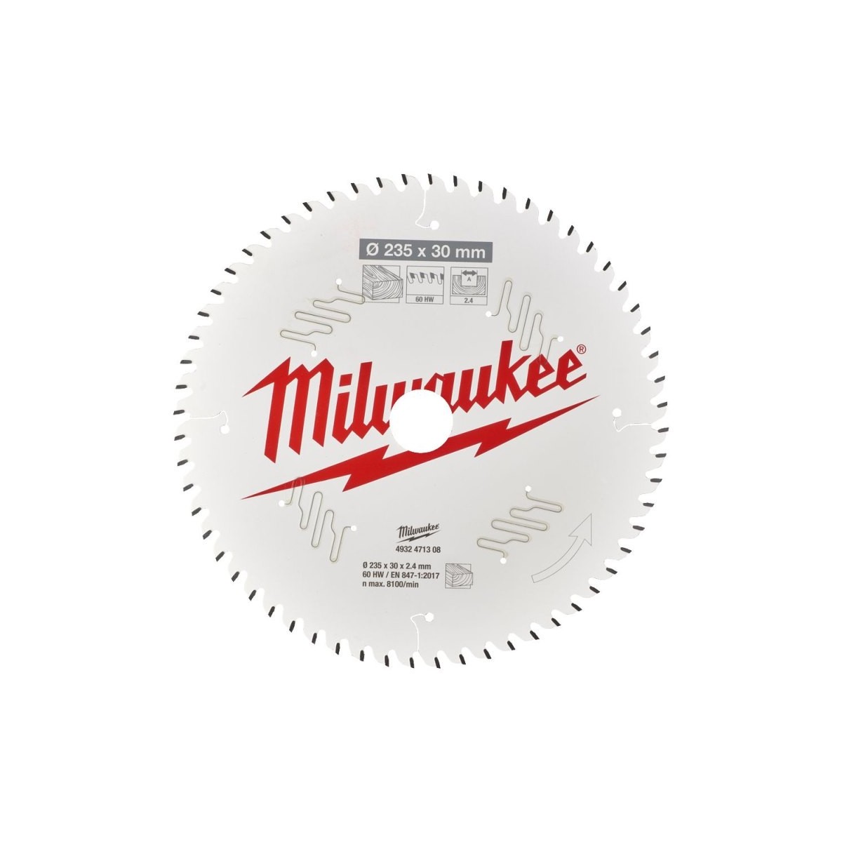 Milwaukee disco sierra circular heavy duty 235x30x2