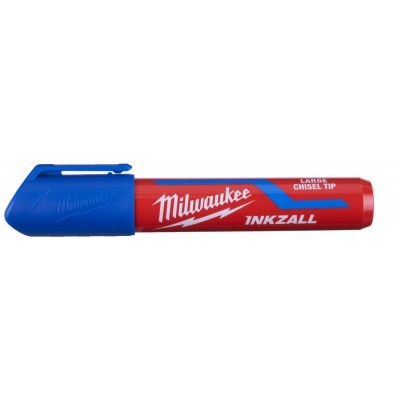 Milwaukee marcador punta cincelada inkzall 6mm azul