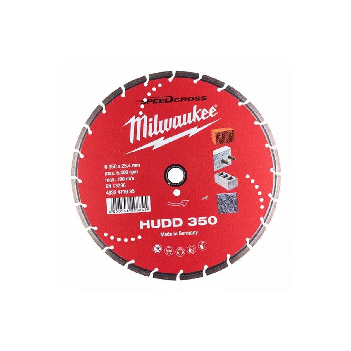 Milwaukee disco corte speedcross hudd mat. duros (25