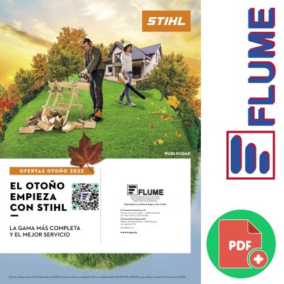 Descarga el folleto de Ofertas Máquinas Stihl Jardín y Forestal Otoño 2022 en FLUME