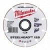 Milwaukee disco corte 125 mm acero/inox steelhead diamante (22