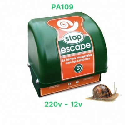 Pastor electrico caracol stop escape pa109 bateria 12v-red 220v-0